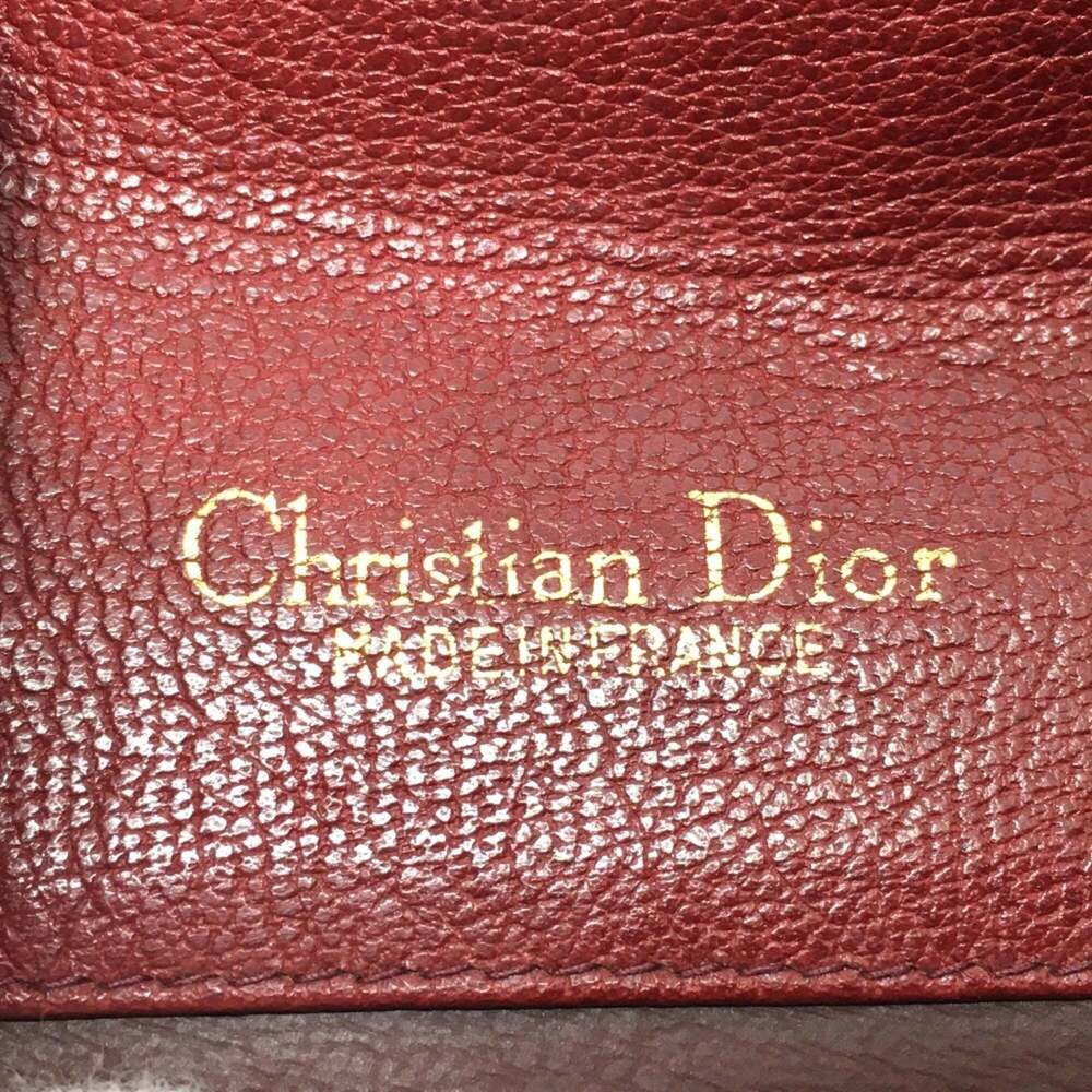 CHRISTIAN DIOR Vintage Red Leather Shoulder Bag - Picture 11 of 13